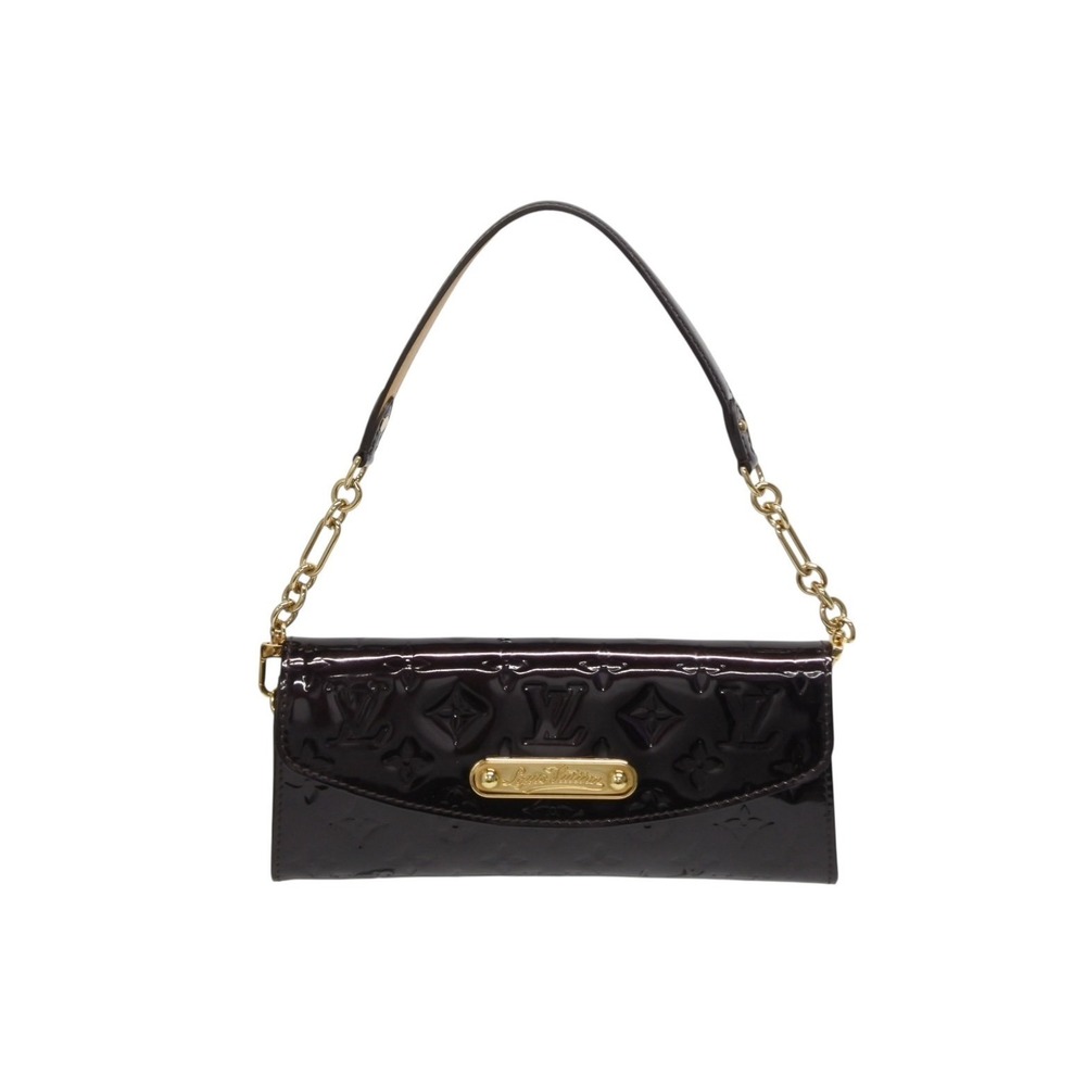 LOUIS VUITTON Sunset Boulevard One Shoulder Hobo bag Monogram Vernis Amaranth